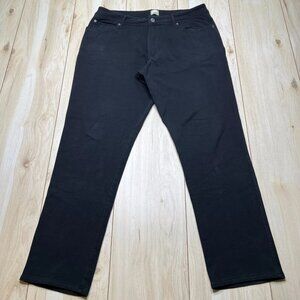 Swet Taylor Mens Black Modest Five Pocket Design Straight Leg Jeans Size 34x30
